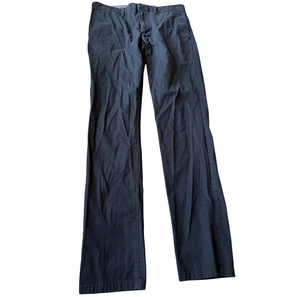 Banana Republic Mens Fulton Stretch Chino Pants Size 32X34 Navy Office Workwear